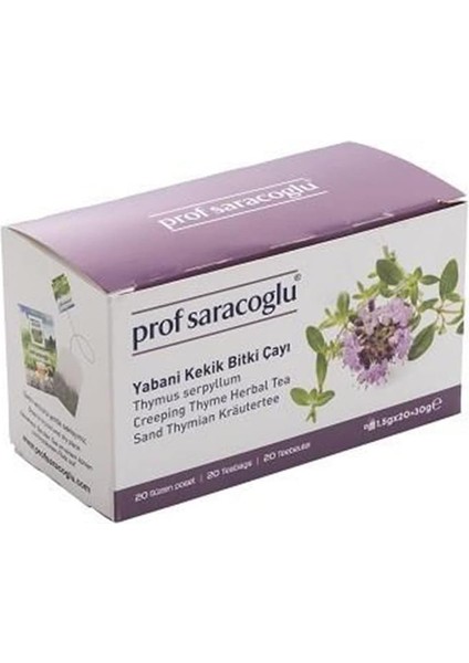Prof Saracoglu Yabani Kekik 20'li Bitki Çayı