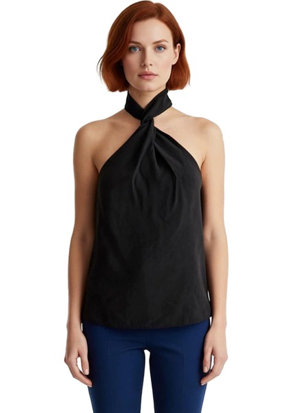 Yazlık Modal Bluz Renk Halter Yaka Dokuma Trend Tasarım Şık Görünüm fiyatları