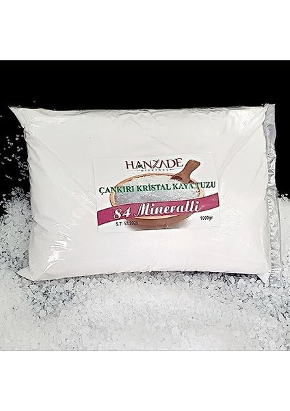 Hanzade Bitkisel Çankırı Tuzu 1 kg + Himalaya Tuzu 1 kg Toz Öğütülmüş Doğal Kaya Tuzu Seti fiyatları