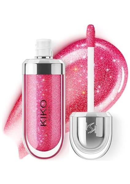 Kiko Milano Dudak Parlatıcısı - 3D Hydra Lip Gloss - 10 Sparkling Strawberry - Besleyici ve Nemlendirici