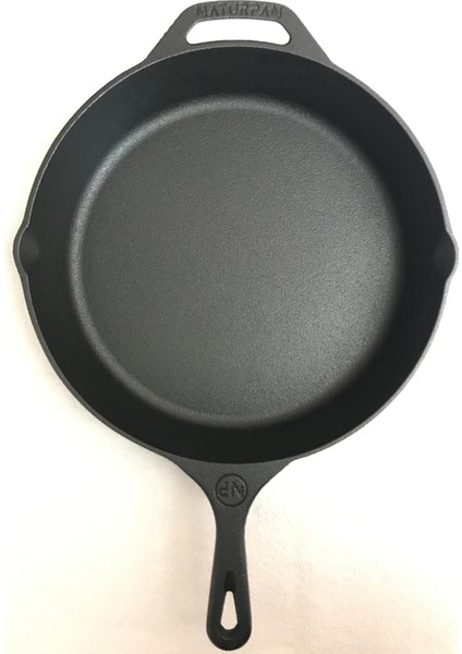 Döküm Tava 30 cm Kaplamasız Gerçek Demir Döküm 12 Inch