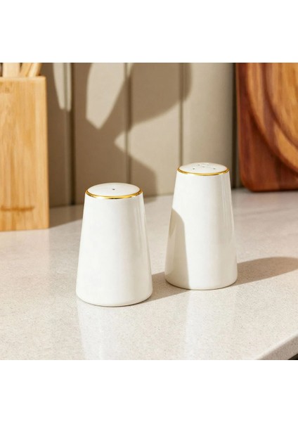 Ivory Tuzluk ve Biberlik Altın Yaldızlı