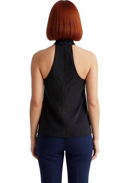 Yazlık Modal Bluz Renk Halter Yaka Dokuma Trend Tasarım Şık Görünüm modelleri