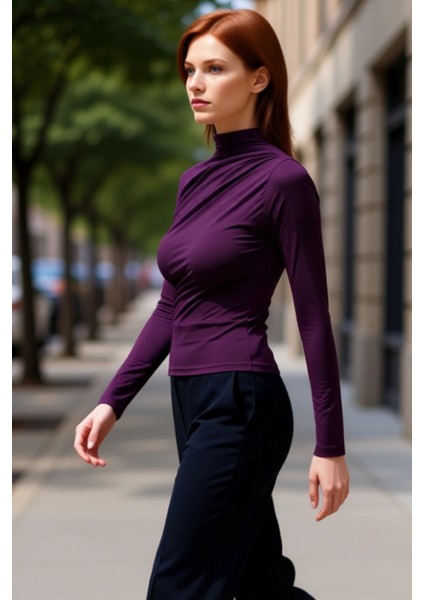 Moda Kare Yaka Örme Slim Düz Desen Casual Günlük Crop Kısa Kol Bluz modelleri