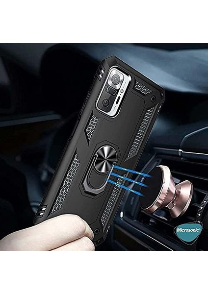 10 Pro Max Için Kılıf Military Ring Holder Siyah [ 10 Pro Max ile Uyumlu Kılıf - Siyah] fiyatları