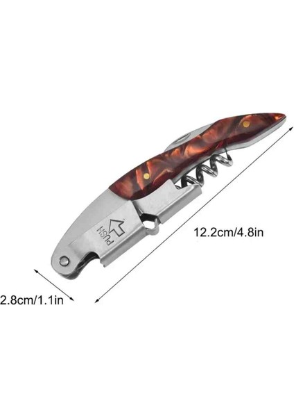 Tirbuşon Kırmızı Ahşap Saplı Paslanmaz Çelik Tirbuşon fiyatları