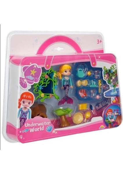 Su Altı Dünyası Oyun Seti - Sarı Saçlı Kız ve Çiçekli Ayna fiyatları