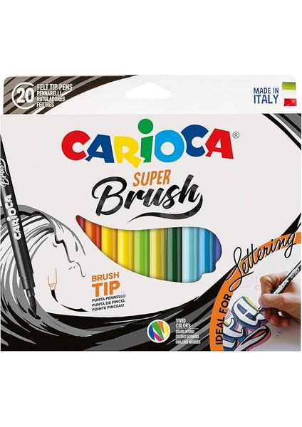 Super Brush Keçeli Boya Kalemi 20'li