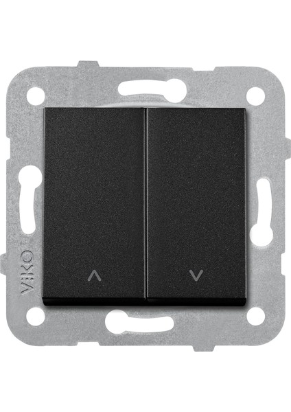 Novella Siyah Jaluzi Kumanda Mekanizma+Düğme Kapak Çabuk Bağlantı