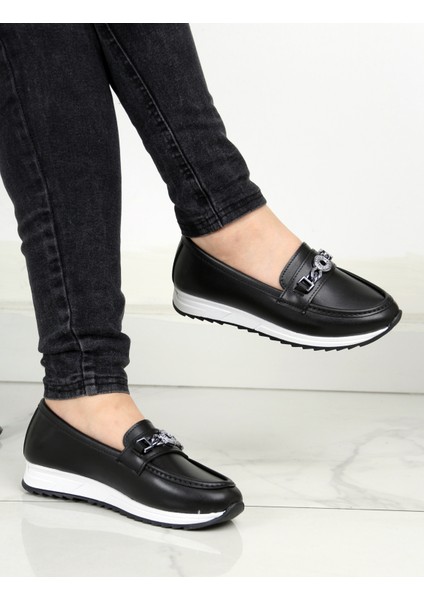 Günlük Kadın Ortopedik Tabanlı Hafif Tokalı Cilt Su Geçirmez Günlük Casual Ayakkabı