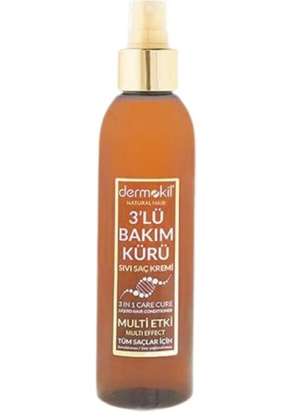 Dermokil Sıvı Saç Kremi 3&apos;lü Bakım Kürü (200 Ml)