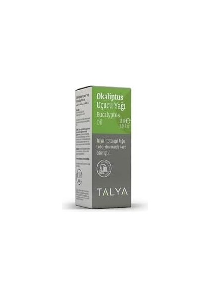 Talya Okaliptus Uçucu Yağı (Eucalyptus Essential OIL),%100 Saf ve Doğal, 10 ml