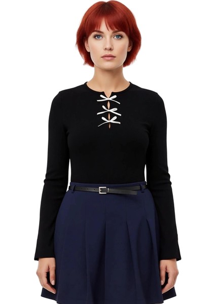 Kadın Vücuda Oturan Örme Bluz Estetik Detaylar ve Konforlu Kullanım Sunar Kaliteli Şık Rahat fiyatları