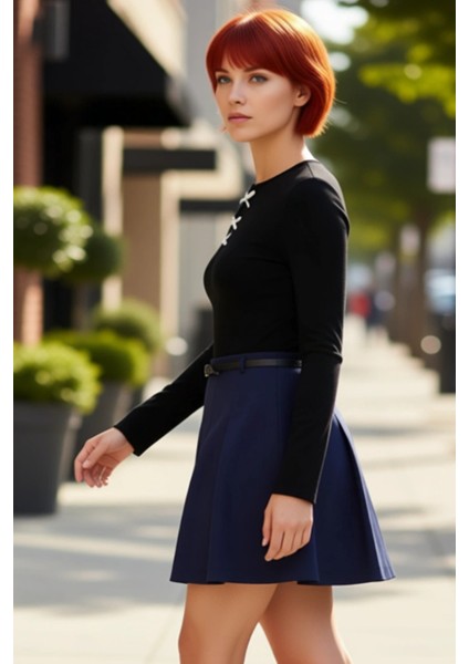 Kadın Vücuda Oturan Örme Bluz Estetik Detaylar ve Konforlu Kullanım Sunar Kaliteli Şık Rahat fırsatları