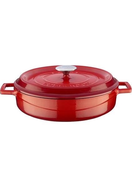 Casserole Çok Fonksiyonlu, 3.40 Litre LVYST28K2R, Kırmızı/siyah