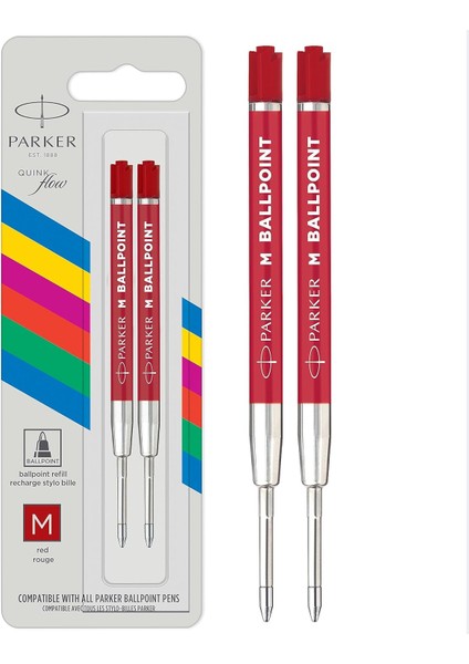 Pk Ekonomik Tükenmez 2&apos;li Bls, M Uç, Kırmızı