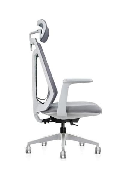 XD-1010 Fileli Başlıklı Çalışma Koltuğu Gri modelleri