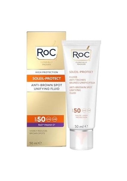 Roc Soleil-Protect Leke Karşıtı Yüz Güneş Bakım Kremi SPF50 50 ml