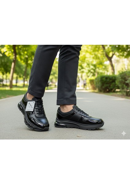 Erkek Günlük Mevsimlik Kışlık Hakiki Deri Siyah Ayakkabı Kaydırmaz Taban Ortopedik Bağcıklı modelleri