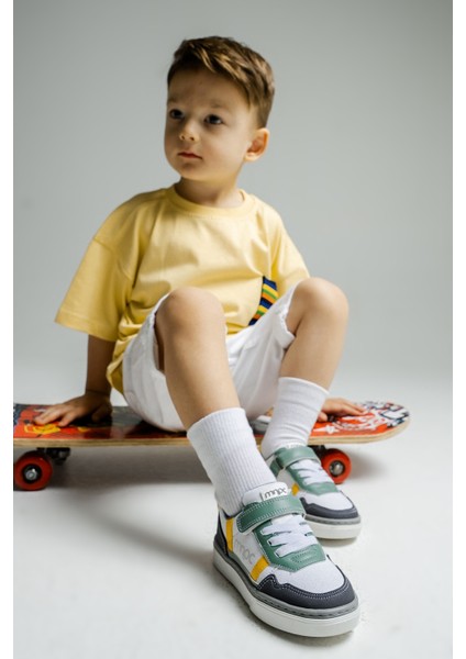 Erkek Çocuk Gri Günlük Ayakkabı