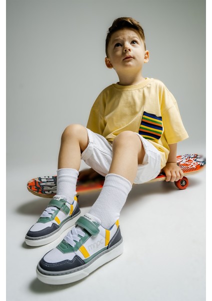 Erkek Çocuk Gri Günlük Ayakkabı