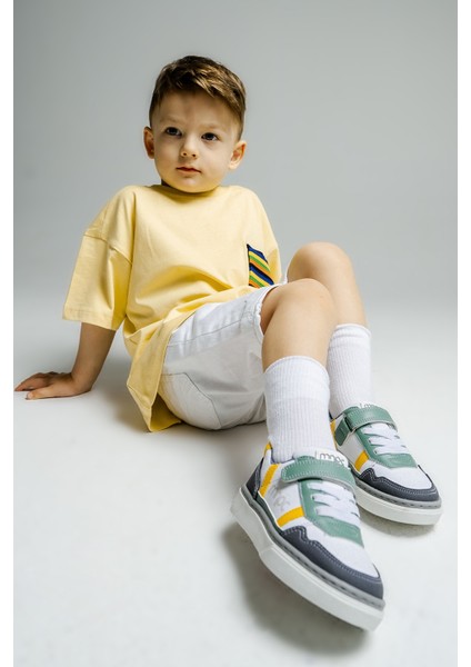 Erkek Çocuk Gri Günlük Ayakkabı