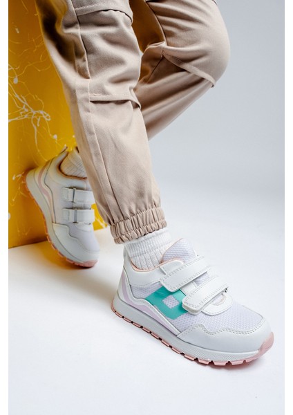 Kız Çocuk Beyaz Günlük Spor Ayakkabı