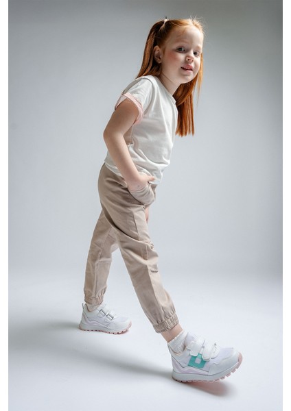 Kız Çocuk Beyaz Günlük Spor Ayakkabı