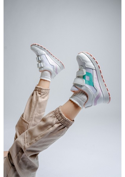 Kız Çocuk Beyaz Günlük Spor Ayakkabı