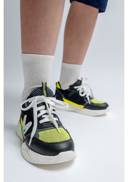 Erkek Çocuk Siyah Günlük Spor Ayakkabı