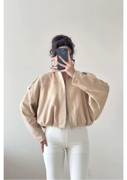 Oversıze Kadın Süet Ceket Trend Bomber Süet Ceket fiyatları
