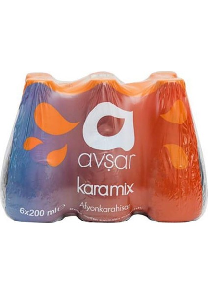 Avşar Karamix Maden Suyu 200 ml 6&apos;lı