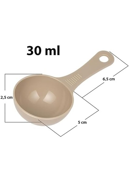6&apos;lı Bej Ölçü Kaşığı Seti (2 x 3’lü Takım) – 30 ml Plastik Gıda Ölçüm Kaşığı – Kahve, Mama, ve Toz Karışımlar Için Gıda Temasına Uygun Pratik Plastik Kaşık fiyatları
