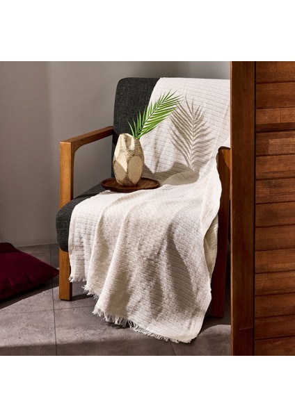 Soft Bety Koltuk Örtüsü - Ekru - 130X170 cm