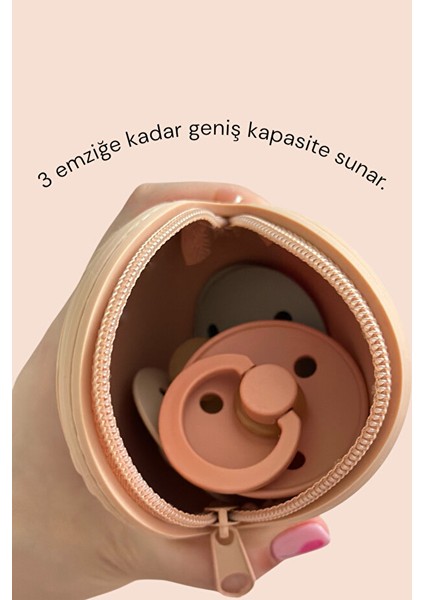 Moısy Silikon Emzik Saklama Kutusu - Şeftali fırsatları