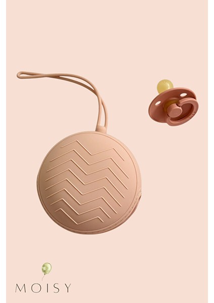 Moısy Silikon Emzik Saklama Kutusu - Şeftali indirimleri