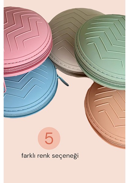 Moısy Silikon Emzik Saklama Kutusu - Şeftali