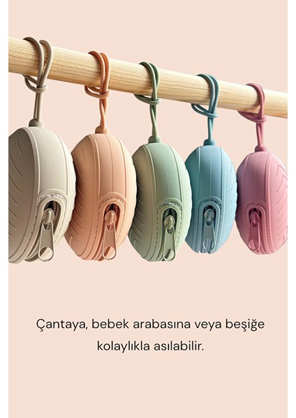 Moısy Silikon Emzik Saklama Kutusu - Şeftali