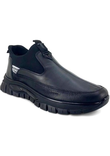 20289 Hakiki Deri Günlük Erkek Ayakkabı-Siyah