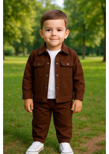 3lü Çocuk Takım 3iplik Pamuklu Kalın Kışlıkkumaş