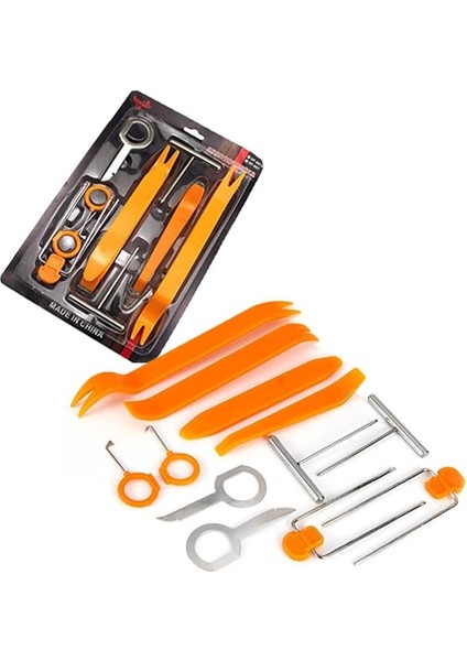 Teyp ve Ön Panel Sökme Aparat Takımı 12 Parça Powermaster