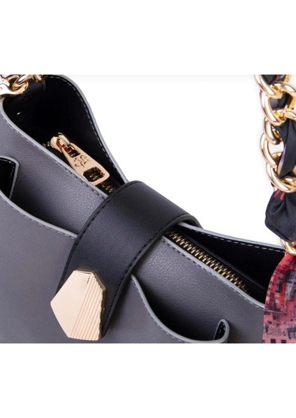 Vera Çanta Nas Bag Kadın Zincirli Fularlı Şık Omuz ve Postacı Çantası indirimleri