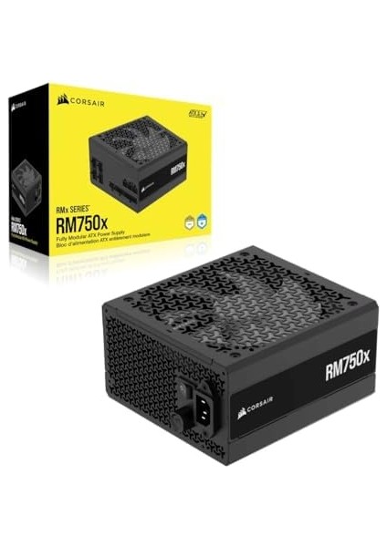 RM750X Düşük Gürültülü Tam Modüler Atx Güç Birimi, Atx 3.1 Uyumlu, Pc ile 5.1 Desteği, Cybenetics Verimliliği, Dahili 12V-2X6 Fiş, Siyah fiyatları