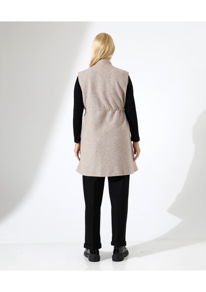 Kadın Fermuar Kapama Mütevazı Büyük Beden Yelek indirimleri