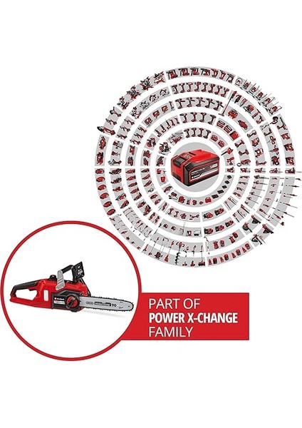 Akülü Zincirli Testere Fortexxa 18/30 Power X-Change (Li-Ion, 18V, Kömürsüz Motor, 30 cm Kılavuz, Max. 4.300 Min-1, Akü ve Şarj Cihazı Dahil Değildir) - 4600010 fiyatları