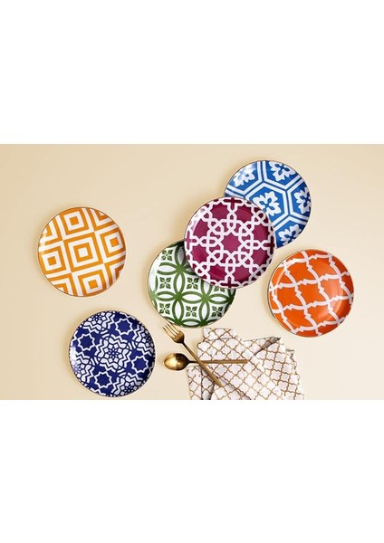 Morocco 6lı Pasta Takımı 18CM