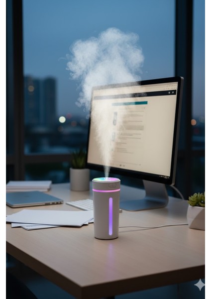 KT-H04 Beyaz Oto Içi Ofis Ev Hava Nemlendirici Işıklı Buhar Koku Makinası fiyatları