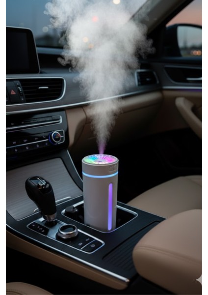 KT-H04 Beyaz Oto Içi Ofis Ev Hava Nemlendirici Işıklı Buhar Koku Makinası fırsatları