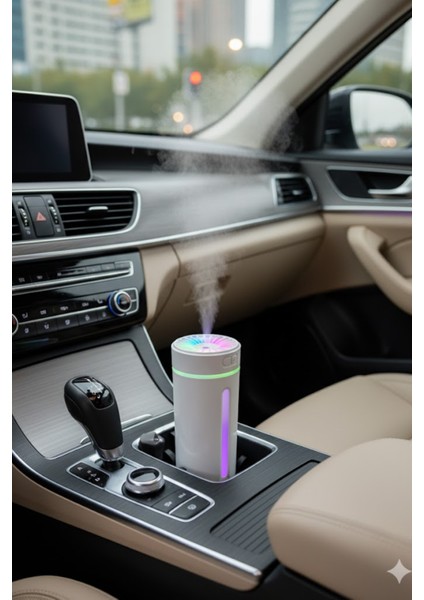 KT-H04 Beyaz Oto Içi Ofis Ev Hava Nemlendirici Işıklı Buhar Koku Makinası indirimleri