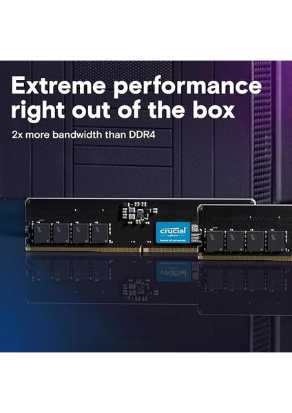 Ram CT2K16G48C40U5 32GB Kit (2X16GB) Ddr5 4800MHZ CL40 Masaüstü Bellek fiyatları